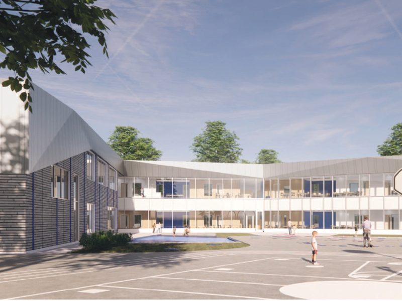Nouvelle école primaire Beauport cour